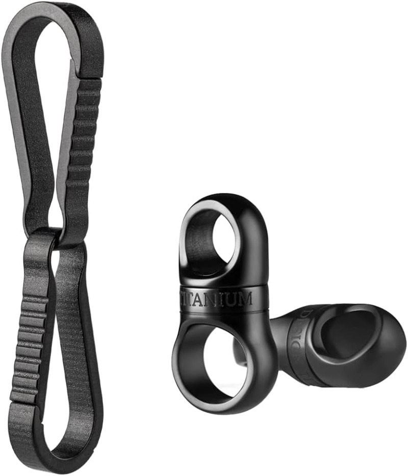 Edc Carry Clip - Титановый вращающийся соединитель для брелка и