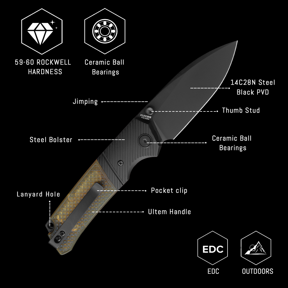 Shooziz XUN125, складной карма – обзор и цена Edc Carry Knife