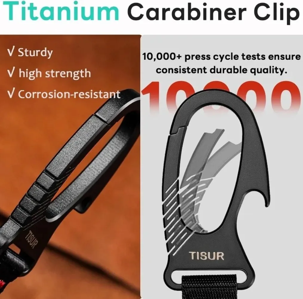 Титановый карабин-брелок с мул – обзор и цена Edc Carry Clip